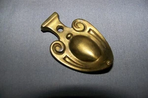 Single, Vintage, Solid Brass, CURVED, Ormolu - SEE INFO - Picture 1 of 9