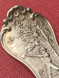 Court House South Bend Indiana Crest Seal Bison Sterling Souvenir Spoon - Picture 1 of 12