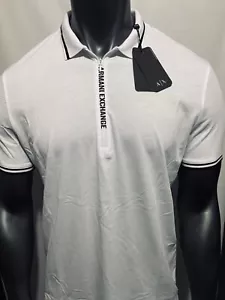Neu Armani Exchange Herren Muskel Slim Fit Logo Knopfleiste Polo - Bild 1 von 4