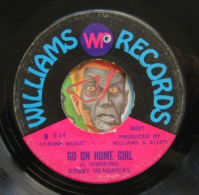 HEAR Bobby Hendricks 45 Go On Home Girl/She Used To Hold Me deep soul R&B - Image 1 of 2