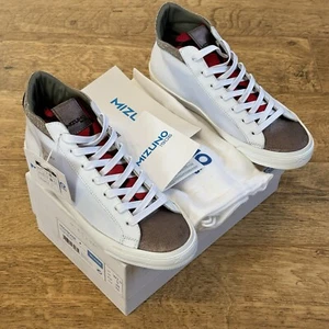 Mizuno Hoshikage Mid Top Leather Lace Up Trainers Sneaker UK 5 EU 38 Weiß - Bild 1 von 24