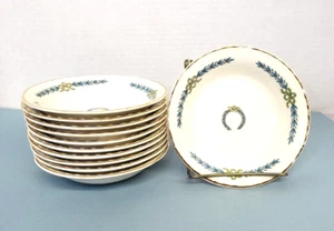Crooksville blauer Lorbeer grüne Bänder Beerenschalen 5 1/4" - Bild 1 von 6