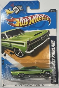2012 Hot Wheels Muscle Mania - Ford '66 Ford 427 Fairlane #112 Green - Picture 1 of 2