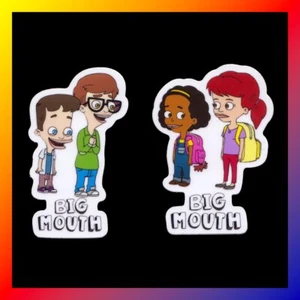 JUEGO DE PEGATINAS BIG BOUTH Oficial Promo NICK KROLL Missy ANDREW Netflix JESSI RaRe! - Imagen 1 de 1