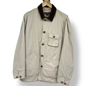 VTG Banana Republic Jacket Mens Large Small Chore Barn Field Work Wear Cotton - Picture 1 of 12