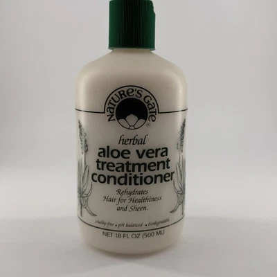 Acondicionador de tratamiento de aloe vera a base de hierbas Natures Gate 18 fl oz Foto 1 de 3