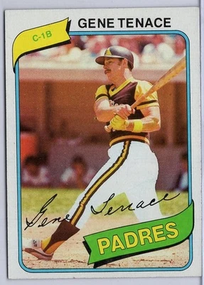 1980 Topps #704 Gene Tenace in EXMT Condition Padres - Image 1 of 2