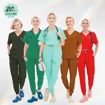 Uniforme médico de verano para hospital médico enfermera ropa de trabajo traje de enfermería ropa Foto 1 de 4