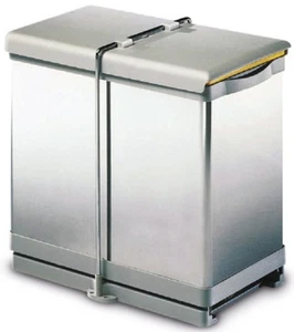 Cubo de Basura A Extraíble Frontal Inoxidable 2 Seco De 10,5 Lt - Imagen 1 de 1