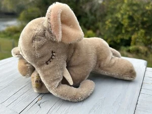 Steiff Floppy Ele Ele Elefant Mohair Plüschtier Stofftier grau/beige braun - Bild 1 von 5