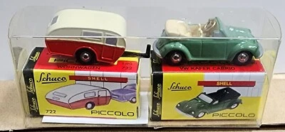 Schuco Piccolo lote escala 1:90 - VW Kafer descapotable + caravana Foto 1 de 2