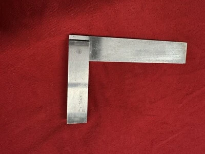 Cuadrado de acero de precisión de maquinista vintage Lufkin #166 6" BONITO Foto 1 de 4