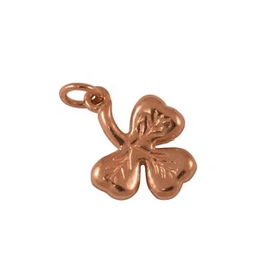 9ct Rose Gold Shamrock Charm - Picture 1 of 3