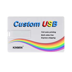 Lot 50 4GB Custom USB Card Drive 4G Promotional Product Personalized with Logo