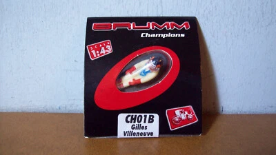 1/43 BRUMM CH01B FIGURE GILLES VILLENEUVE FOR FERRARI 126CK - Image 1 of 2