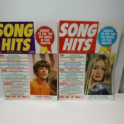 Song Hits Magazine Lot 2 June & Oct 1970 Pop Soul Country Lyrics Vintage - Image 1 of 4