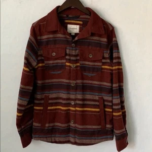 Wool Blend Button Down Shirt - Picture 1 of 12