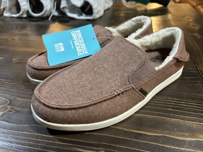 Nuevos zapatos sin cordones Reef talla 8 forrados marrón Foto 1 de 4