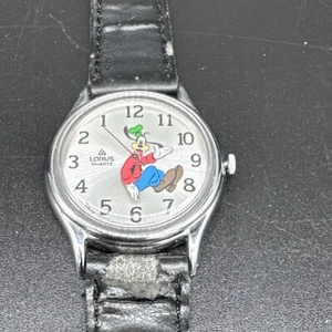 Montre Disney Lorus Dingo Backwards Run Japon a besoin d'une pile et d'un bracelet - Photo 1/5