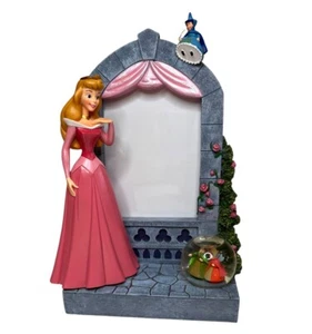 Disney Store Princess Aurora Sleeping Beauty Snowglobe Picture Frame Rare - Picture 1 of 6