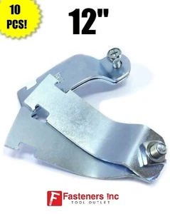 (Qty 10) 12" Rigid Steel Conduit Pipe Clamps for Unistrut Channel #4337 - Picture 1 of 3