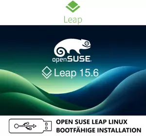 OPENSUSE LEAP LINUX 15.6 BOOTFÄHIGE INSTALLATION 64-BIT IM USB STICK FORMAT! - Bild 1 von 1