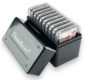 2025 Canada 1oz Silver Maple Leaf NGC MS69 Black Core Flag Label 10 Pack w/Case - Picture 1 of 3