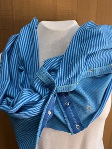 Ivivva by Lululemon Village Chill Scarf blue Infinity w Snaps Vinyasa girls - Picture 1 of 7