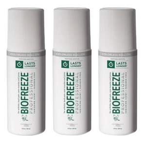 New Biofreeze Professional 3oz Roll On - Pack of 3... xp 7/26 - Picture 1 of 4