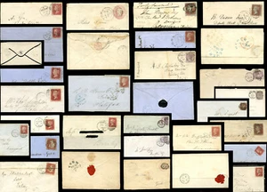 GB QV YORK + YORKSHIRE COVERS + POSTAL HISTORY POSTMARKS DUPLEX + PENNY REDS etc - Picture 1 of 51