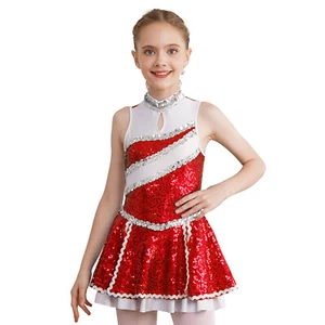 Girls Cheer Leader Outfit Cheerleading Uniform Dance Dress Cosplay Costume - Picture 1 of 47