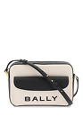NEW Bally 'bar' crossbody bag WAC01T NATURAL BLACK ORO AUTHENTIC NWT