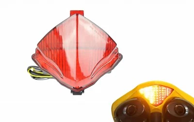 Para Yamaha 2004-2005-2006 YZF R1; Lanterna traseira de LED vermelha lanterna traseira de freio + sinal de volta - Imagem 1 de 4