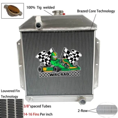 Radiator For 1949 1950 1951 1952 1953 Ford Car Chevy Engine Club Consul Deluxe - Image 1 of 4