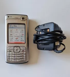 Nokia N70 Silver( Vodafone ) Retro Mobile Phone In Good Condition With Wall Plug - Picture 1 of 5