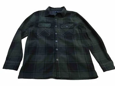 Camisa/Chaqueta Para Hombres Croft & Barrow Verde A Cuadros Polar Botón M Muy Buen Estado Foto 1 de 4