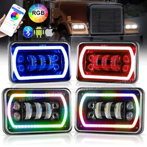 Faros LED 4x6" Halo DRL haz de alta velocidad para Chevrolet Montecarlo 1980-1988 - Imagen 1 de 11