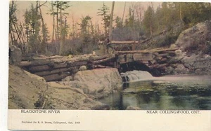 Postal de COLLINGWOOD ON - Blackstone River Near Collingwood - Imagen 1 de 2