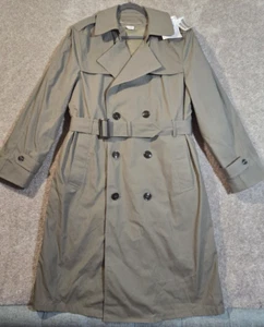 DSCP Valor Collection Liner All-Weather Military Trench Coat Olive USA Men's 38R - Picture 1 of 14