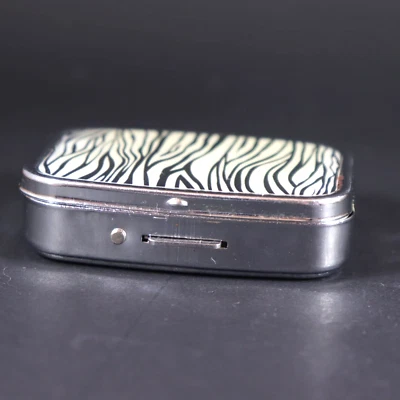 Vintage Box Pills 2 Storage Trinket ,Medicine, Contraceptive, Vitamins, Metal - Image 1 of 4