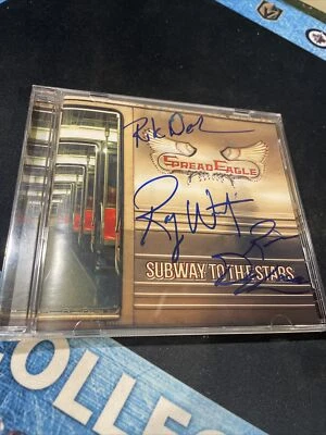 Spread Eagle- Subway To The Stars CD Signed Ray West Rob And Rik DeLuca Foto 1 de 4