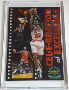 1998 Upper Deck Michael Jordan /2500 Jumbo Die-Cut "Rising to the Top 1984-1998" - Picture 1 of 3