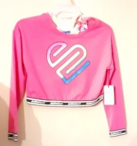 Justice Sport Pink Multicolor Girls 2FER Tee Size Large (12-14) ~ NEW WITH TAGS - Picture 1 of 3