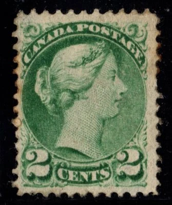   #36 Small Queen 2c Canada mint  offset - Image 1 of 2