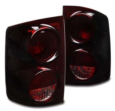 For 05-10 Dodge Dakota Pickup Tail Brake Lights Rear Lamps Red/Smoke Lens LH+RH - Image 1 of 4