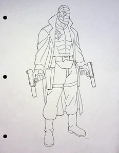 Superman Batman Nemici Pubblici JEFF JOHNSON ART Produzione Modello Disegnato A Mano - Foto 1 di 2