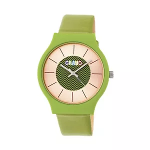Reloj de cuarzo Crayo Trinity para mujer minimalista correa verde CR4403 - Imagen 1 de 3