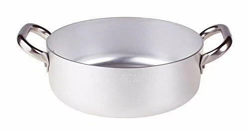 Pentole Agnelli ALMA10645 Casseruola Bassa con Maniglie, Alluminio, Argento, 26. - Immagine 1 di 1