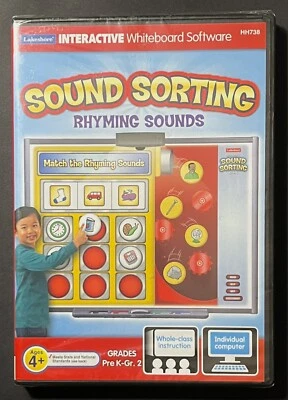 Sound Sorting Rhyming Sounds Lakeshore Interactive Whiteboard Software Pre K - 2 - Image 1 of 4