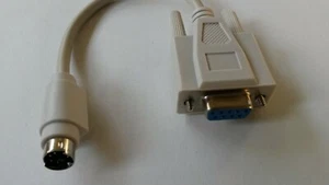 ADAPTER PS-2 STECKER männlich  auf SUB-D 9 POL BUCHSE weiblich extrem hochwertig - Picture 1 of 4